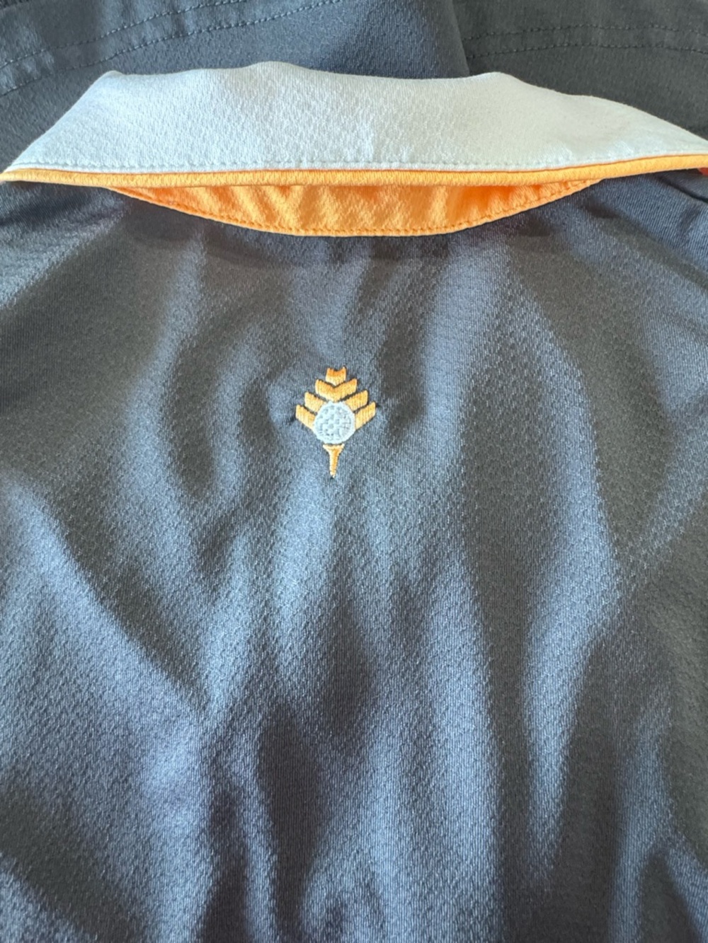 Jofit Golf Sleeveless Polo 1/4 Zip White Collar Orange Trim Women's Size Medium - Picture 7 of 9
